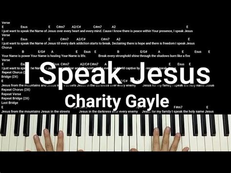 i speak jesus chords charity gayle